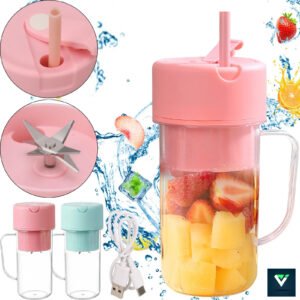Portable Smoothie Blender Pink