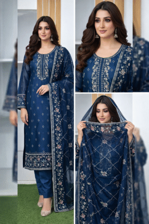 সেলাই ছাড়া (আনরেডি) এম্বোডারি ড্রেস কোড – 1190