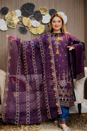 সেলাই ছাড়া (আনরেডি) এম্বোডারি ড্রেস কোড – 1184