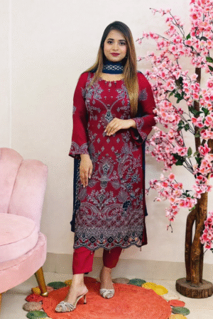 সেলাই ছাড়া (আনরেডি) এম্বোডারি ড্রেস কোড – 1178