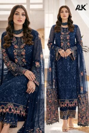 সেলাই ছাড়া (আনরেডি) এম্বোডারি ড্রেস কোড – 1158