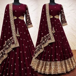 সেলাই ছাড়া (আনরেডি) এম্বোডারি ড্রেস কোড – 1143