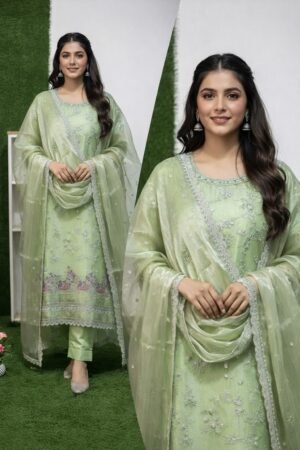 সেলাই ছাড়া (আনরেডি) এম্বোডারি ড্রেস কোড – 1137