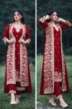 সেলাই ছাড়া (আনরেডি) এম্বোডারি ড্রেস কোড – 1134