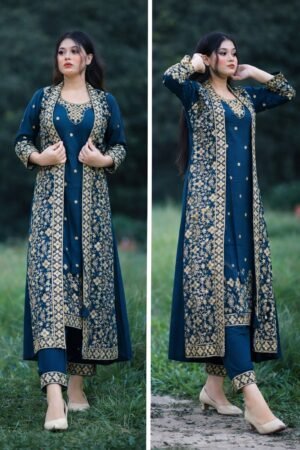 সেলাই ছাড়া (আনরেডি) এম্বোডারি ড্রেস কোড – 1131