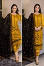 সেলাই ছাড়া (আনরেডি) এম্বোডারি ড্রেস কোড – 1128