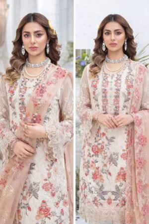 সেলাই ছাড়া (আনরেডি) এম্বোডারি ড্রেস কোড – 1123