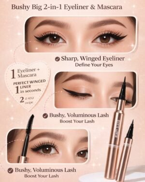 Beauty Glazed Bushy Big 2-in-1 Eyeliner & Mascara