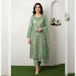 সেলাই ছাড়া (আনরেডি) এম্বোডারি পার্টি ড্রেস কোড – 1203