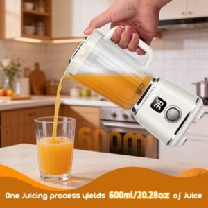 Portable Blender 600ml Juicer Blender for Easy Smoothie and Juice