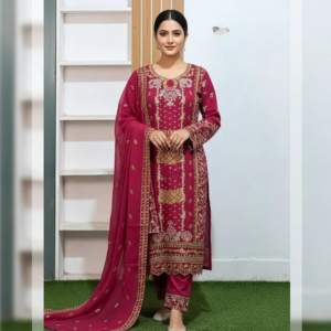 সেলাই ছাড়া (আনরেডি) এম্বোডারি পার্টি ড্রেস কোড – 1206