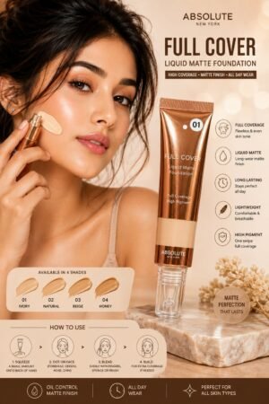 ✨ Absolute New York Full Cover Liquid Matte Foundation ✨