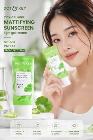 Dot & Key Cica Calming Mattifying Sunscreen SPF 50+ PA++++🌿