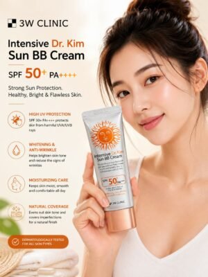 3W Clinic Intensive Dr. Kim Sun BB Cream SPF 50+ PA++++ 🌟
