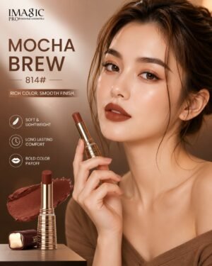 IMAGIC Waterproof Matte Long Lasting Lipstick - 814 Mocha Brew 💄