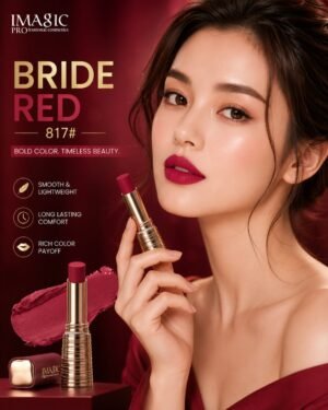 IMAGIC Waterproof Matte Lipstick - 817# Bride Red 💋