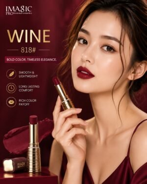 IMAGIC Waterproof Matte Lipstick 💄Shade: 818# Wine 🍷