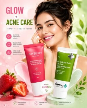 Perfect Skincare Combo: Glow + Acne Care ✨🍓🌿