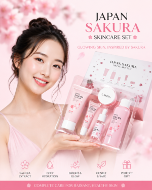 LAIKOU Japan Sakura Skincare Set (5 Pieces) 🌸