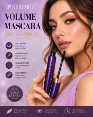 Swiss Beauty Bold Eyes Super Lash Waterproof Mascara